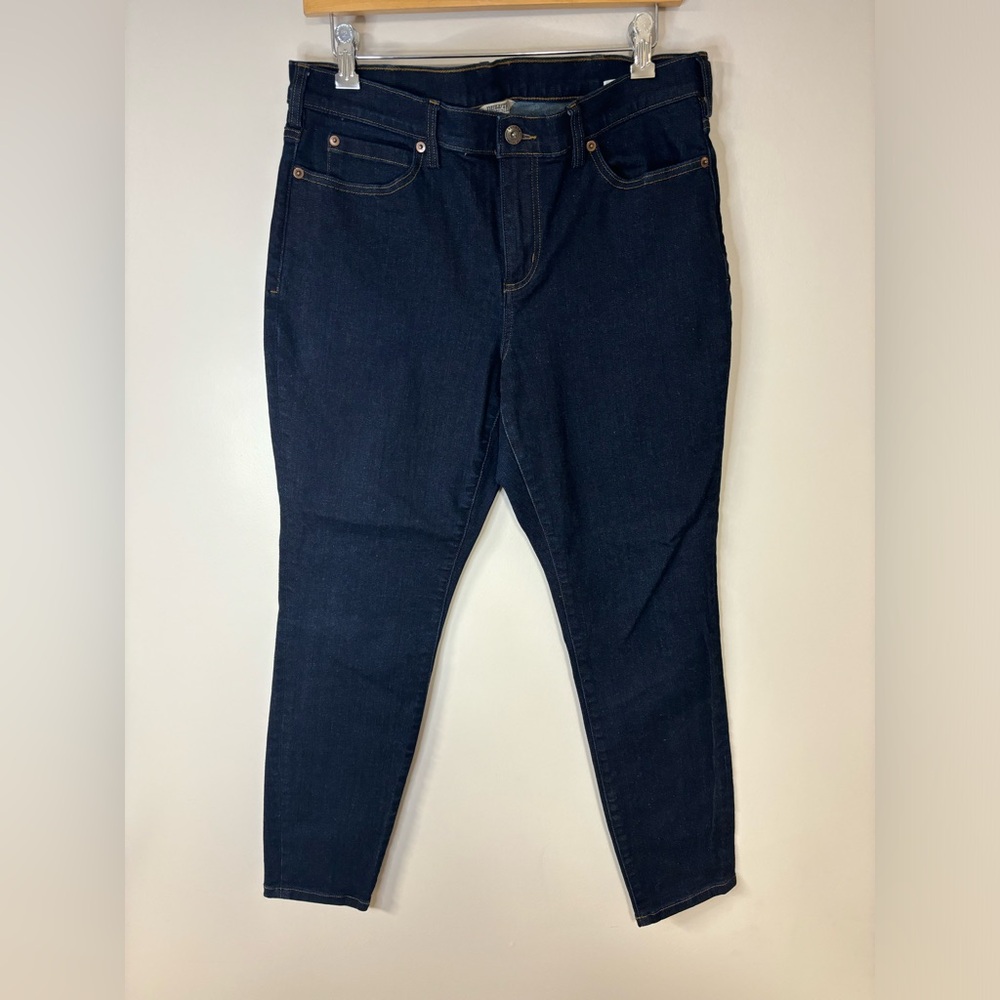 Duluth Trading Women's 12 Short Blue Jeans Tapered Fit